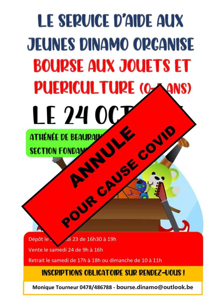 Annulation de la Bourse au jouets 2020