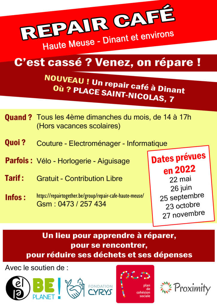 Affiche Repair Café Haute Meuse