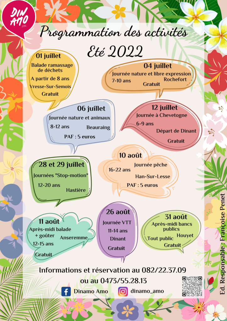 Programmation des activités - Eté 2022 (3)