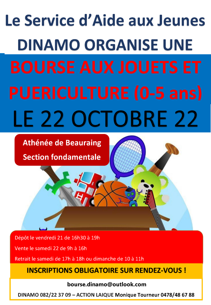 Affiche bourse aux jouets 2022